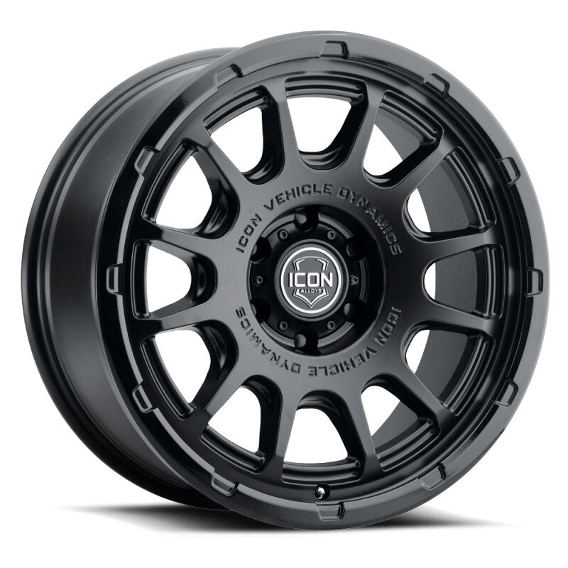 ICON Alloys Rancho 20x9 / 5x150 / 16mm / 5.625in BS DBL Black Wheel