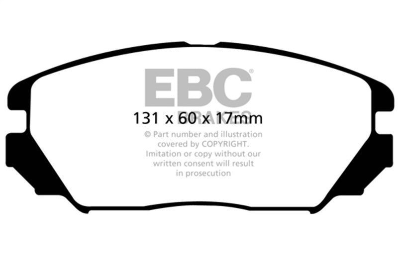 EBC 08-09 Hyundai Azera 3.3 Ultimax2 Front Brake Pads