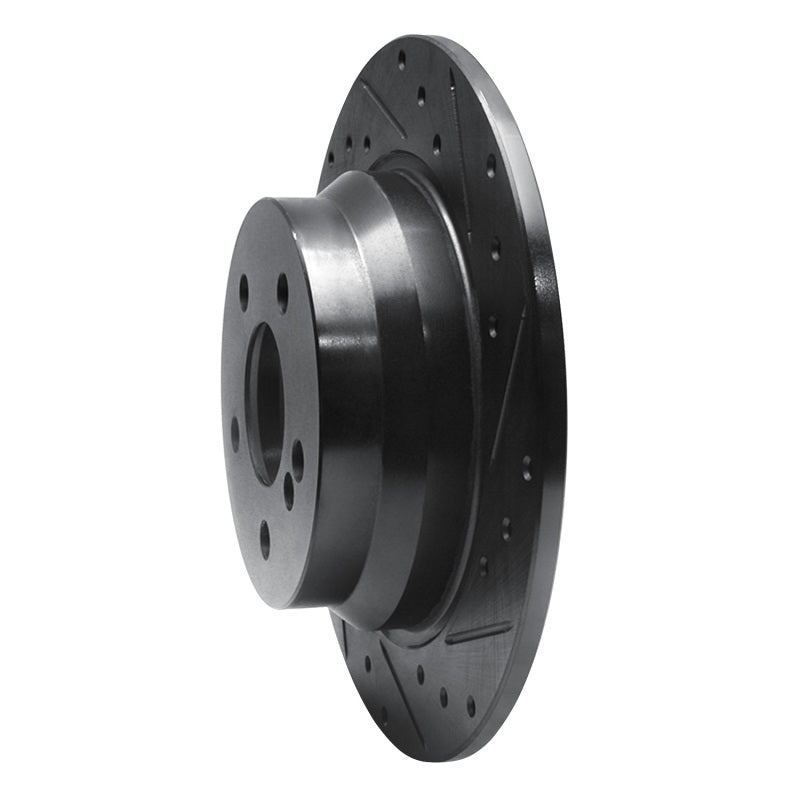 R1 Concepts R1 03-16 Mercedes-Benz E280 (Canada) Rear Right Drilled & Slotted Black Brake Rotor