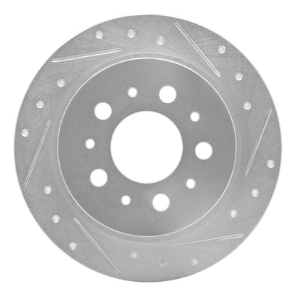 R1 Concepts R1 95-97 Volvo 960 Rear Right Drilled & Slotted Silver Brake Rotor