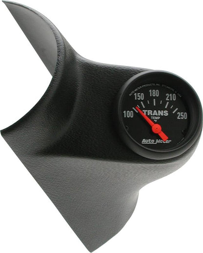 Autometer Z Series 52.4mm 100-250 Degrees F Transmission Gauge & Gauge Pillar Mount