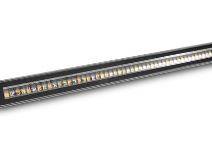 Go Rhino Xplor Flash Series Sgl Multi Function LED Light Bar (Track Mount) 30in. - Blk