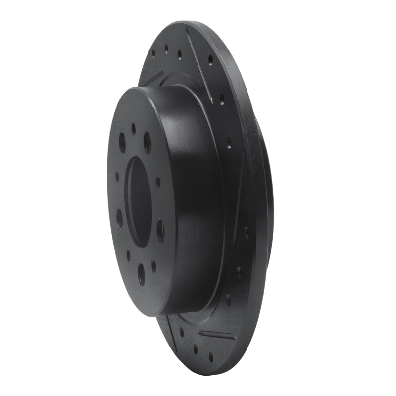 R1 Concepts R1 95-97 Volvo 960 Rear Right Drilled & Slotted Black Brake Rotor