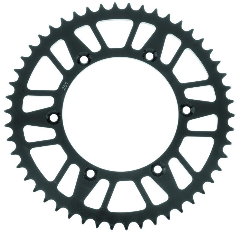 BikeMaster Honda Yamaha Rear Steel Sprocket 520 49T - Black
