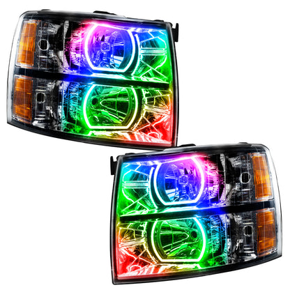 ORACLE Lighting Oracle 07-13 Chevrolet Silverado SMD HL - Black - Square Style - w/o Controller
