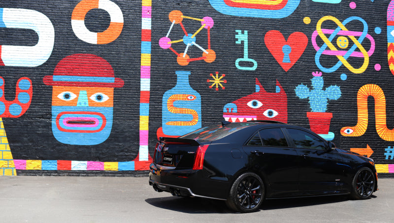 CORSA Performance Corsa 2016-2019 Cadillac ATS 3.6T 4in Inlet / 4in Outlet Twin Black Tip Kit (For Corsa Exhaust Only)