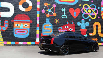 CORSA Performance Corsa 2016-2019 Cadillac ATS 3.6T 4in Inlet / 4in Outlet Twin Black Tip Kit (For Corsa Exhaust Only)