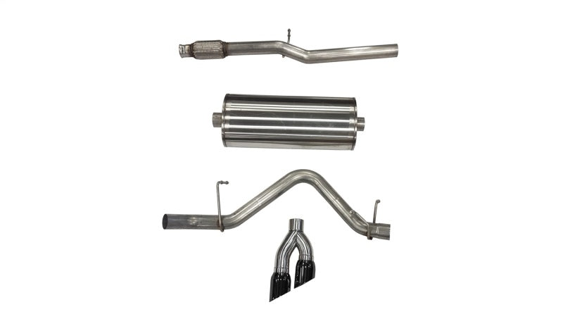 CORSA Performance Corsa 19-24 Chevy Silverado 1500 5.3L Crew Cab Short Bed Sport Cat-Back Dual Rear Exit w/ Black Tips