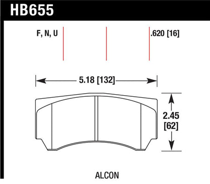 Hawk Performance Hawk Alcon Street HPS Brake Pads