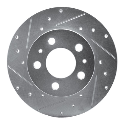R1 Concepts R1 67-72 Volvo 164 Front Right Drilled & Slotted Silver Brake Rotor