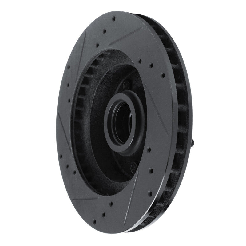 R1 Concepts R1 73-73 Ford Country Squire Front Right Drilled & Slotted Black Brake Rotor