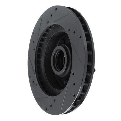 R1 Concepts R1 73-73 Ford Country Squire Front Right Drilled & Slotted Black Brake Rotor