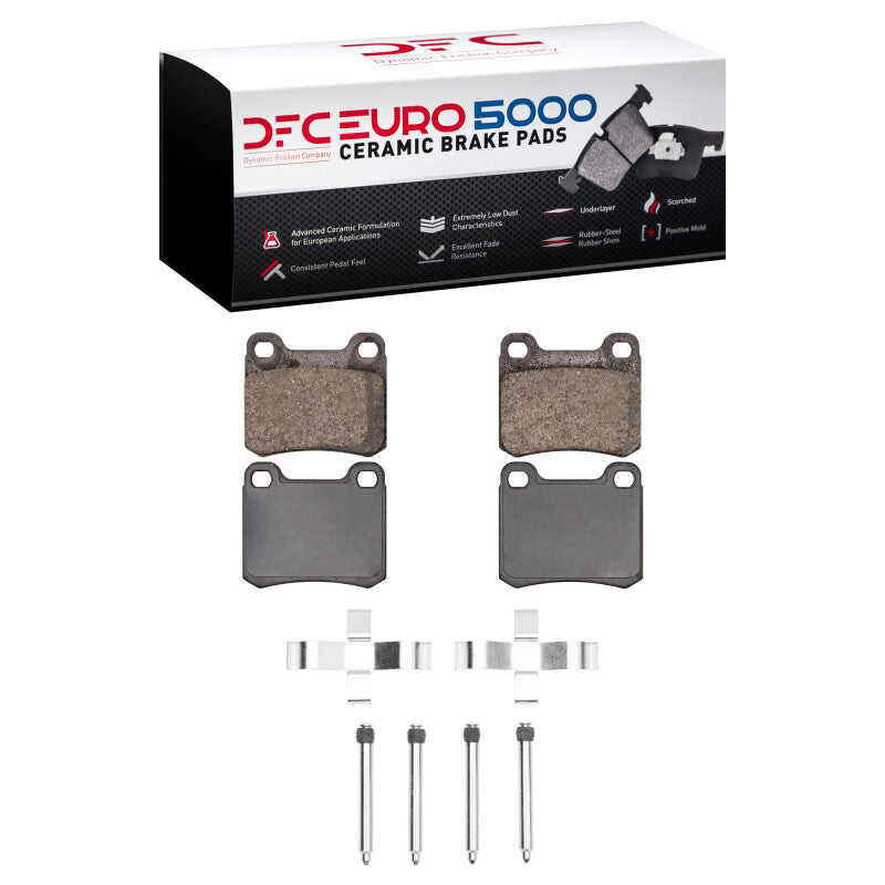 DFC 83-95 Mercedes-Benz 300D Rear Euro 5000 Ceramic Brake Pads and Hardware Kit