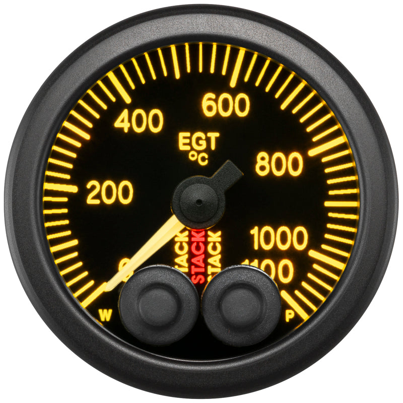 Autometer Stack 52mm 0-1100 Deg C Pro-Control Exhaust Gas Temp Gauge - Black