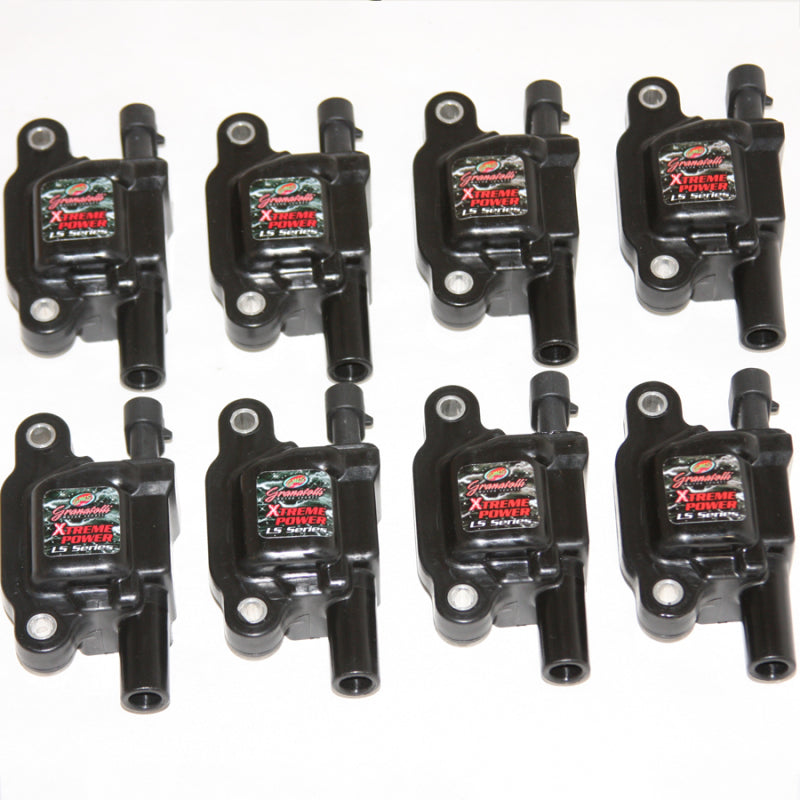 Granatelli Motor Sports Granatelli 05-13 GM LS1/LS2/LS3/LS4/LS5/LS6/LS7/LS9/LSA/ Hi-Perf Coil Packs - Black (Set of 8)