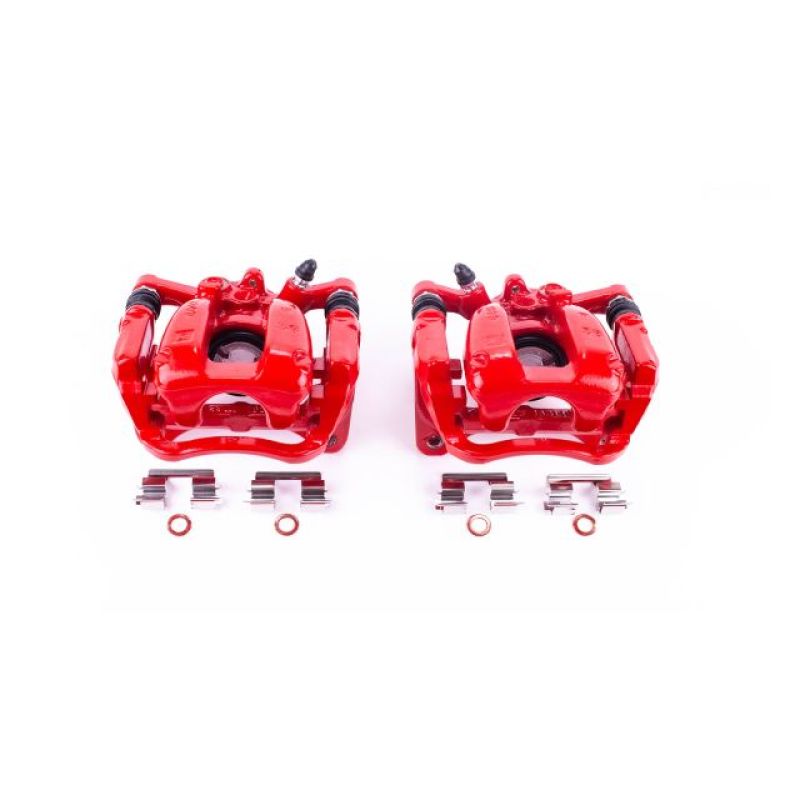 PowerStop Power Stop 2017 Buick LaCrosse Rear Red Calipers w/Brackets - Pair