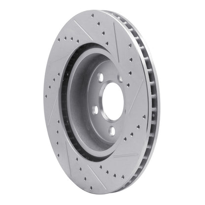 R1 Concepts R1 05-23 Chrysler 300 Front Left Drilled & Slotted Silver Brake Rotor