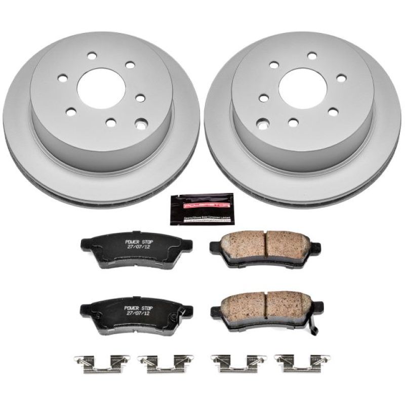 PowerStop Power Stop 05-18 Nissan Frontier Rear Z17 Evolution Geomet Coated Brake Kit