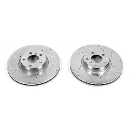 PowerStop Power Stop 07-13 BMW X5 Front Evolution Drilled & Slotted Rotors - Pair