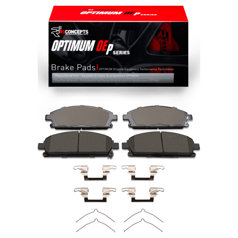 R1 Concepts R1 96-04 Infiniti QX4 Front Optimum OE Pads & Hardware Kit