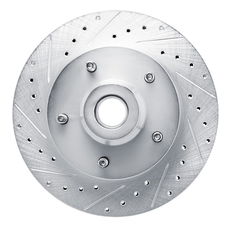 R1 Concepts R1 94-02 Dodge Ram 1500 Van Front Left Drilled & Slotted Silver Brake Rotor