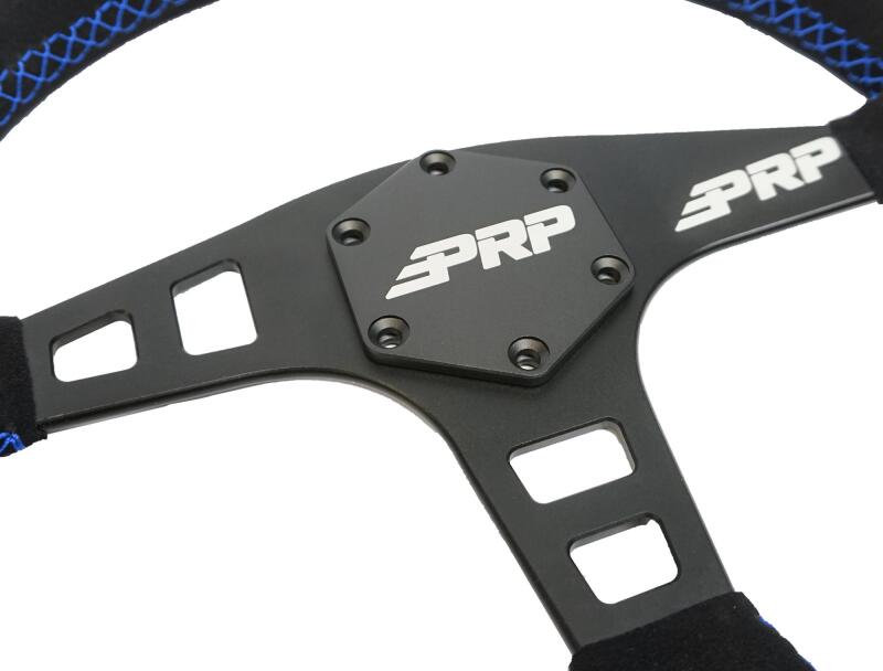 PRP Seats PRP Flat Suede Steering Wheel - Blue