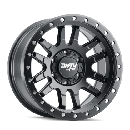 Dirty Life 9309 Canyon Pro 17x9/5x127 BP/-12mm Offset/71.5mm Hub Matte Black Wheel - Not Beadlock
