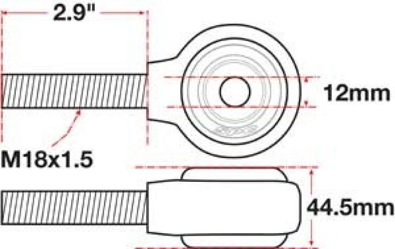 SPC Performance xAxis Rod End Ball Joint