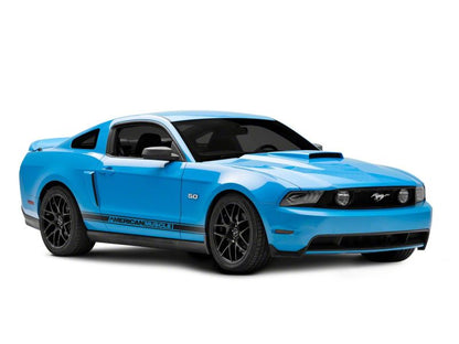 Raxiom 10-12 Ford Mustang w/ Factory Halogen LED Projector Headlights- Black Housing (Clear Lens)