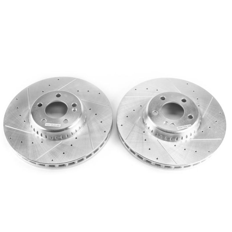 PowerStop Power Stop 15-18 Mercedes-Benz C300 Front Evolution Drilled & Slotted Rotors - Pair