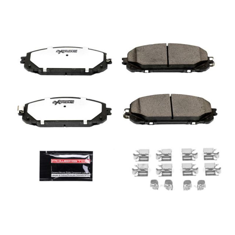 PowerStop Power Stop 14-15 Jeep Cherokee Front Z36 Truck & Tow Brake Pads w/Hardware