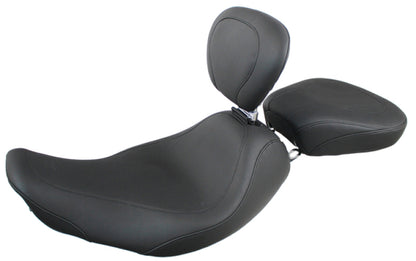 Mustang Motorcycle Mustang 97-07 Harley Rd King, 06-07 Str Glide, 00-05 Eagle Wide Tripper Solo Seat w/DBR - Black