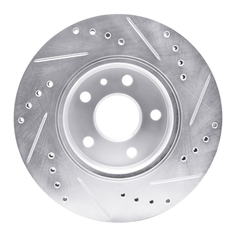 R1 Concepts R1 79-85 Volkswagen Type 2 Front Left Drilled & Slotted Silver Brake Rotor