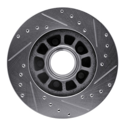 R1 Concepts R1 83-92 Ford BRONCO II Front Left Drilled & Slotted Silver Brake Rotor