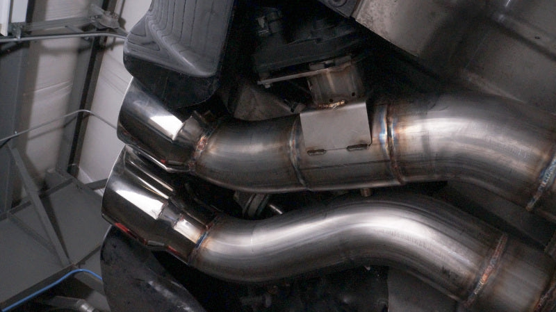 Stainless Works 2016-18 Cadillac CTS-V Sedan Axle Back System Dual-Mode Turbo Mufflers 4in Tips