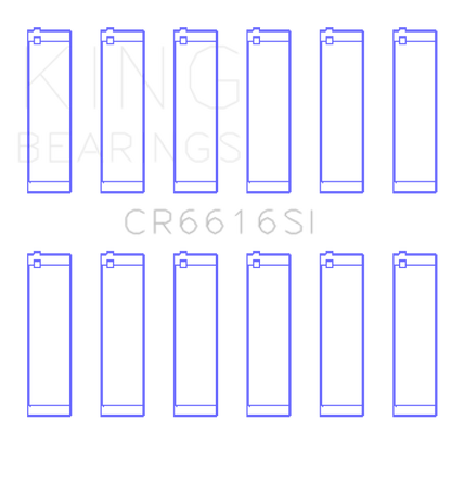 King Engine Bearings Buick / Chevrolet V6 (STD Size) SI-Series Connecting Rod Bearings Set of 6