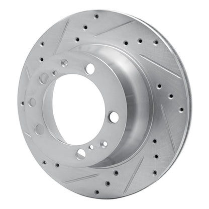 R1 Concepts R1 87-97 Porsche 944 Except Turbo Rear Left Drilled & Slotted Silver Brake Rotor