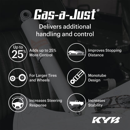 KYB Shocks & Struts Gas-A-Just Rear DODGE Ram 2500 Pickup (4WD) 1994-02 DODGE Ram 3500 Pickup (2WD)