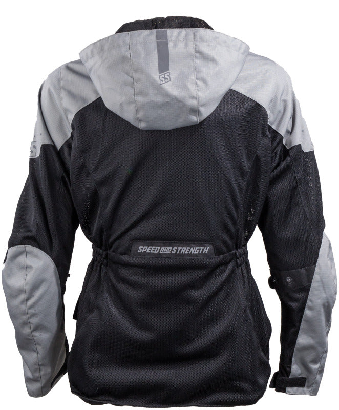 Speed and Strength Starstruck Mesh Jacket Grey/Black Womens - Medium