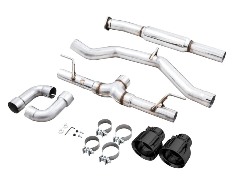 AWE Tuning Subaru BRZ / Toyota GR86 / Toyota 86 Track Edition Cat-Back Exhaust- Diamond Black Tips