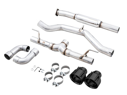 AWE Tuning Subaru BRZ / Toyota GR86 / Toyota 86 Track Edition Cat-Back Exhaust- Diamond Black Tips