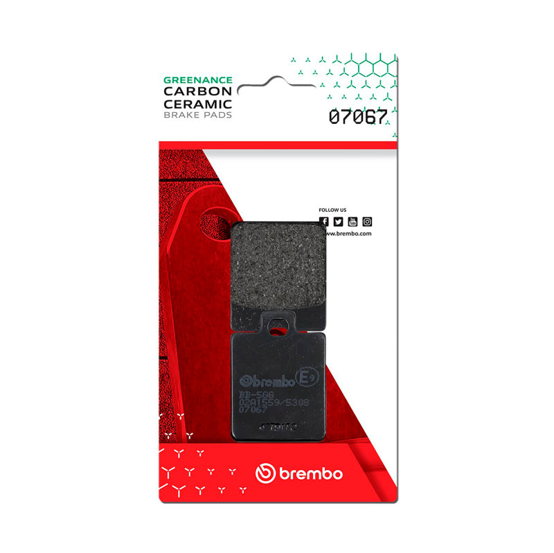 Brembo Powersports Brembo Piaggio Zip/Piaggio Mp3/SYM SYMphony/SYM Fiddle/SYM Jet Carbon Ceramic Brake Pad - Front