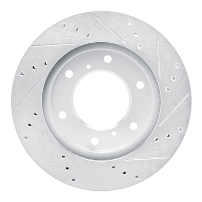 R1 Concepts R1 07-17 Mitsubishi L200 (Mexico) Front Left Drilled & Slotted Silver Brake Rotor