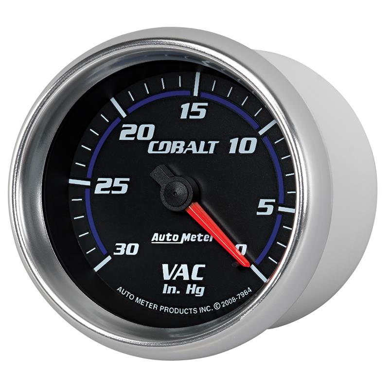 Autometer Cobalt 2-5/8in. / 0-30 IN HG / Mechanical Vacuum Gauge