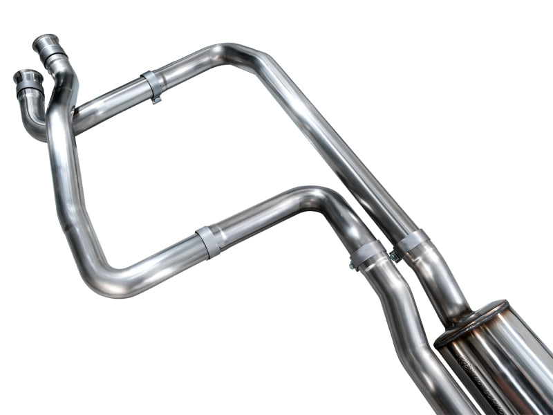 AWE Tuning 2025+ RAM 1500 RHO 3.0 I6 TT 0FG Dual Rear Exit Cat-Back Exhaust - Diamond Black Tips