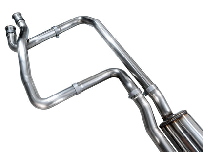 AWE Tuning 2025+ RAM 1500 RHO 3.0 I6 TT 0FG Dual Rear Exit Cat-Back Exhaust - Diamond Black Tips