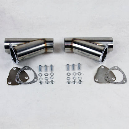Granatelli Motor Sports Granatelli 2.25in Stainless Steel Manual Dual Exhaust Cutout