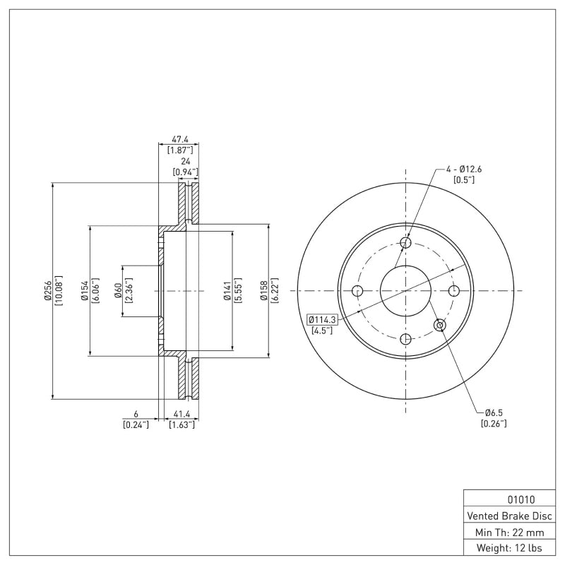 DFC 04-10 Chevrolet Optra (USA/Canada) Front Brake Rotor