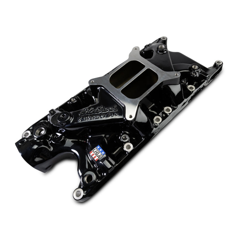 Edelbrock SB Ford Performer Intake Manifold - Black Plasma Finish