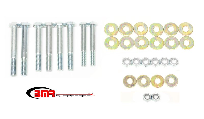 BMR Suspension BMR 91-96 B-Body Control Arm Hardware Kit Rear Upper And Lower - Zinc plated